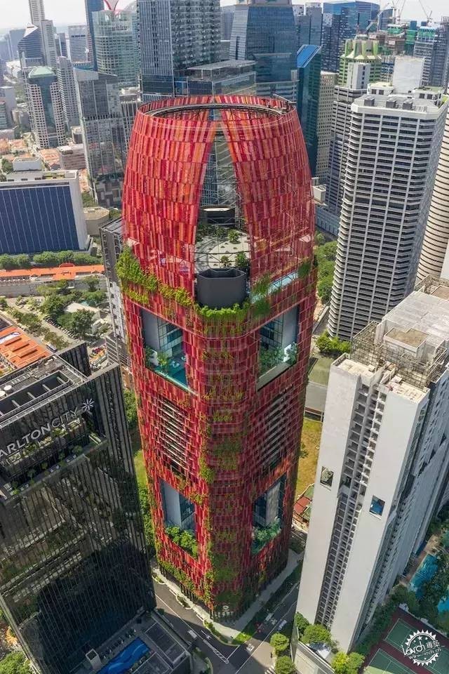 新加坡的生態(tài)建筑專業(yè)戶，又建了一個(gè)長滿綠植的酒店第5張圖片